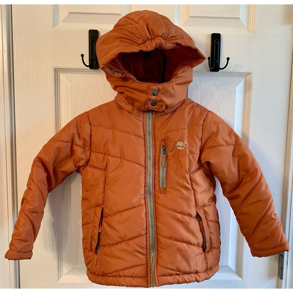 Kids‎ Timberland Puffer/Winter Jacket Medium (5/6) Orange